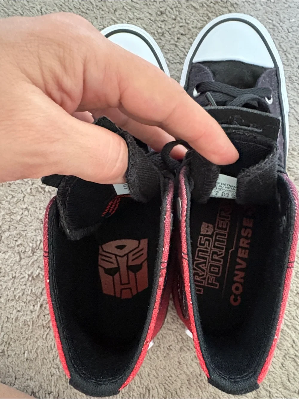 Converse Chuck Taylor All Star High top Transformers Autobots sneakers